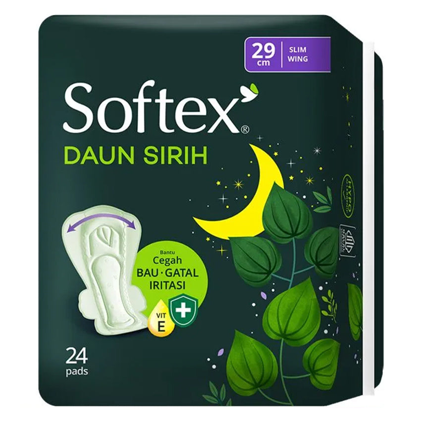 Gambar Softex Daun Sirih Non Wing 29 cm - 24 Pads Jenis Perawatan Ms V