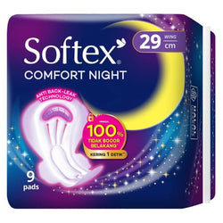 Gambar Softex Comfort Night Wing 29 cm - 9 Pads Perawatan Ms V