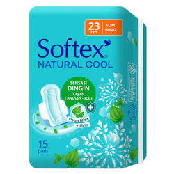 Gambar Softex Natural Cool Wing 23cm - 15 Pads Perawatan Ms V