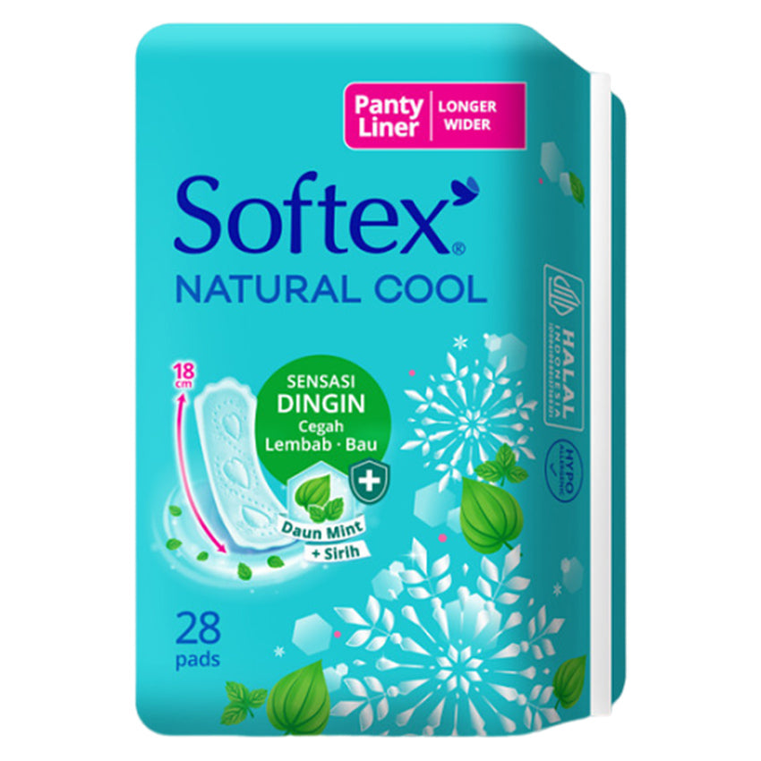 Gambar Softex Natural Cool Pantyliner 18 cm - 28 Pads Jenis Perawatan Ms V