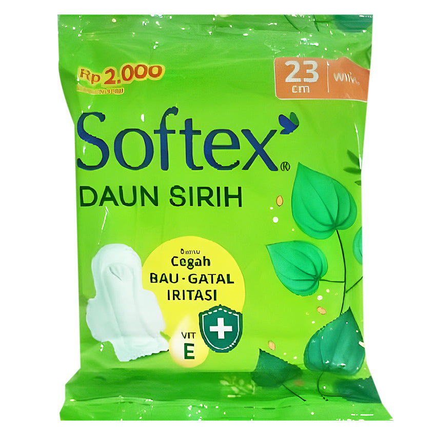 Softex Daun Sirih Wing 23 cm - 1 PadGambar Softex Daun Sirih Wing 23 cm - 1 Pad Jenis Perawatan Ms V