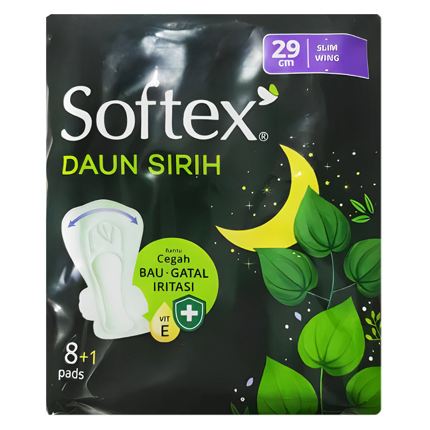 Gambar Softex Daun Sirih Non Wing 29 cm - 8 Pads Jenis Perawatan Ms V