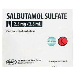 Gambar Salbutamol Sulfate 2,5 mg Obat Asma - 10 Ampul [MBF] Obat