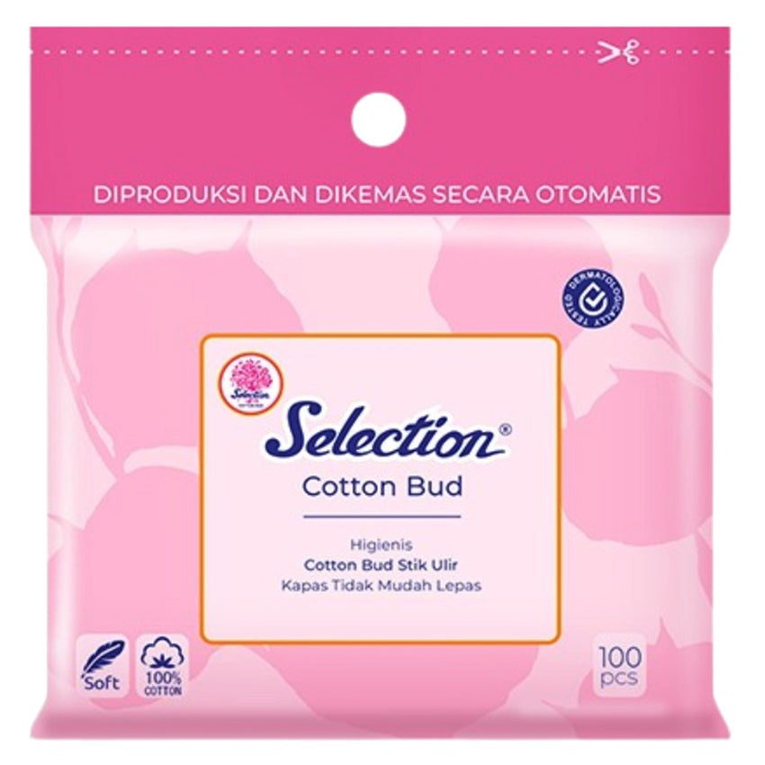 Selection Cotton Bud Reguler - 100 Pcs