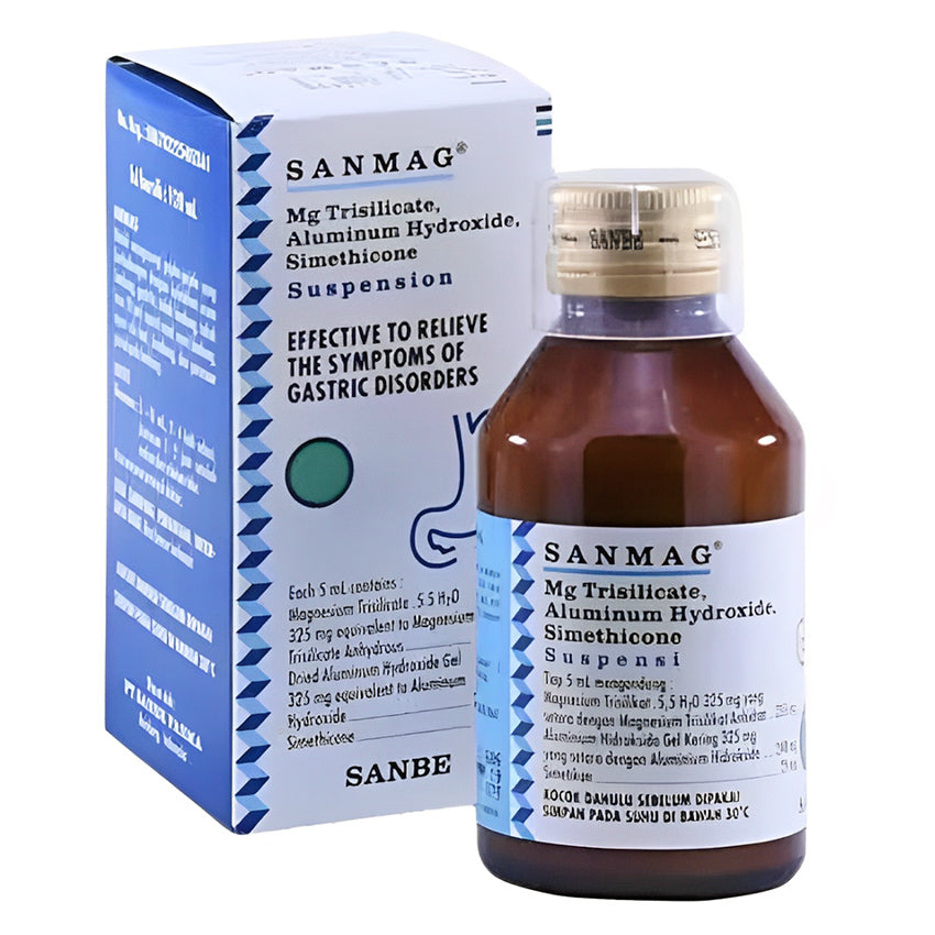 Gambar Sanmag Forte Suspension Obat Mag - 120 mL Jenis Obat-obatan