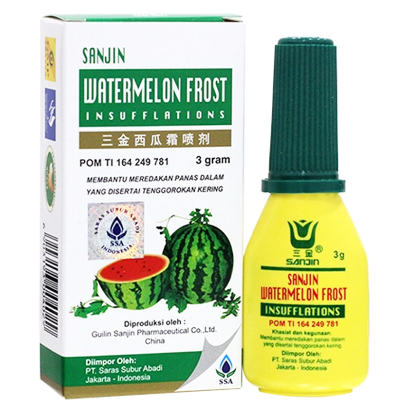 Gambar Sanjin Watermelon Frost Insufflations Obat Sariawan Semprot - 3 gr Jenis Obat