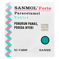 Gambar Sanmol Forte Paracetamol 650 mg - 4 Tablet Obat