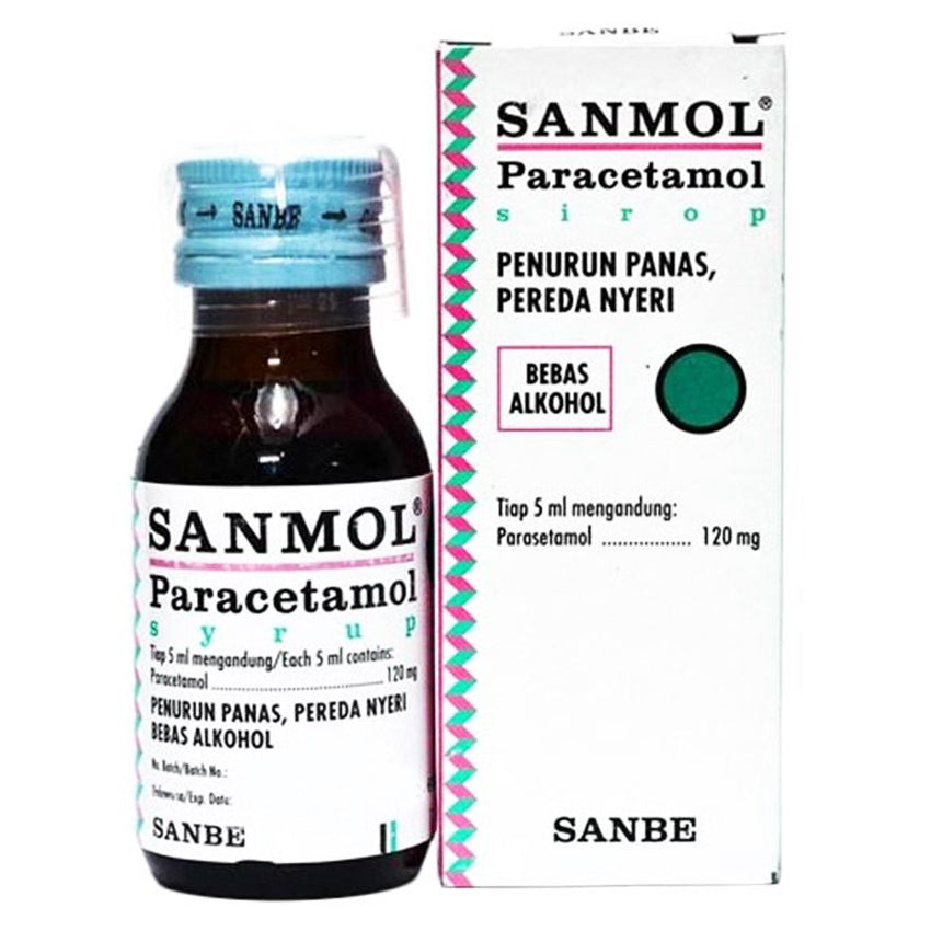 Sanmol Paracetamol 120 mg/5 mL - 60 mL