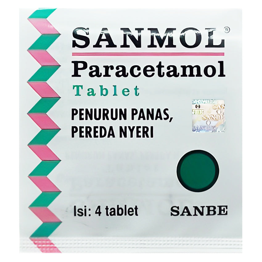 Sanmol Paracetamol 500 mg - 4 Tablet
