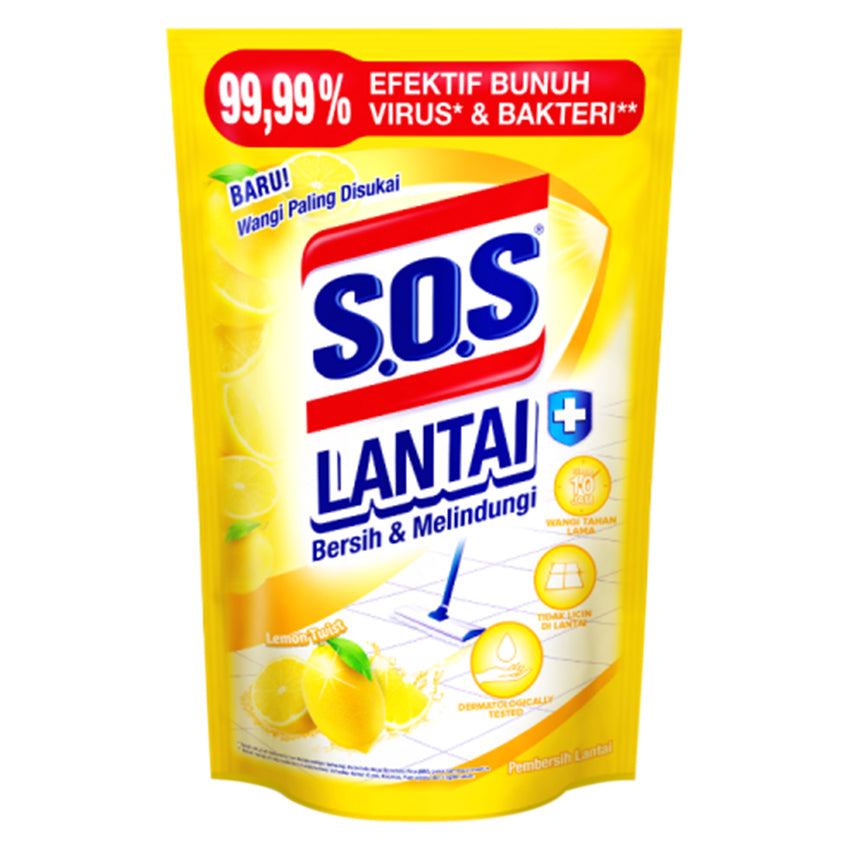 SOS Pembersih Lantai Lemon Twist - 725 mL