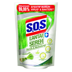 Gambar SOS Pembersih Lantai Sereh Pouch - 675 mL Home Living