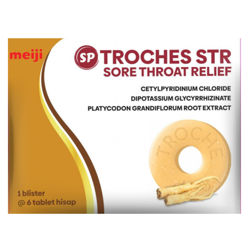 Gambar SP Troches STR Tablet Antiseptik Mulut & Tenggorokan - 6 Tablet Jenis Suplemen Kesehatan