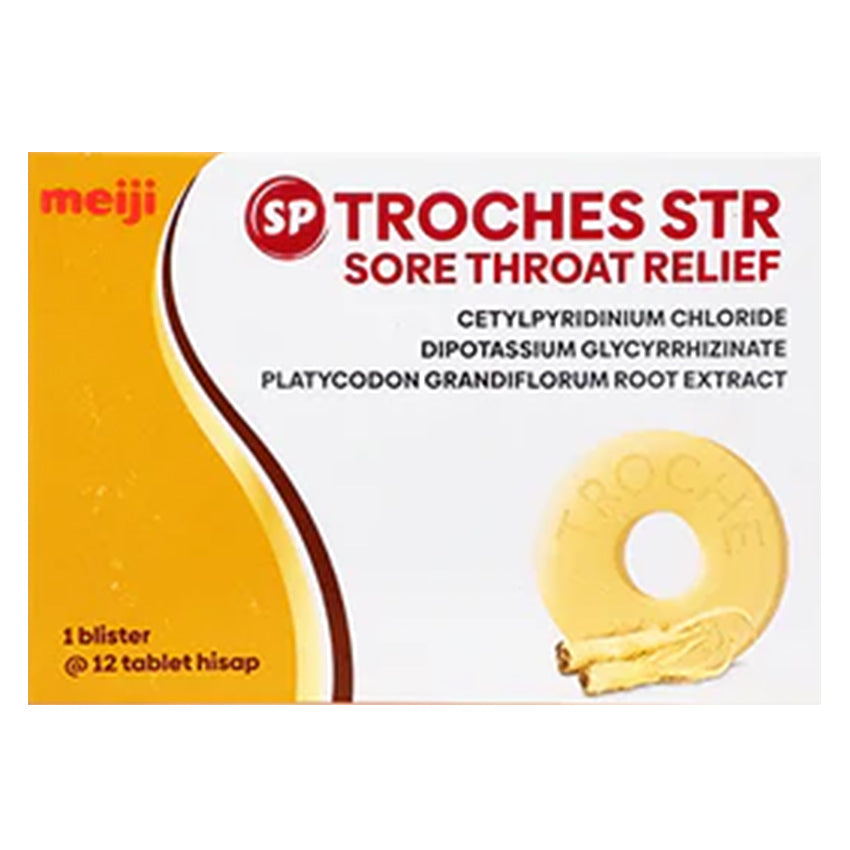 Gambar SP Troches STR Tablet Antiseptik Mulut & Tenggorokan - 12 Tablet Jenis Suplemen Kesehatan