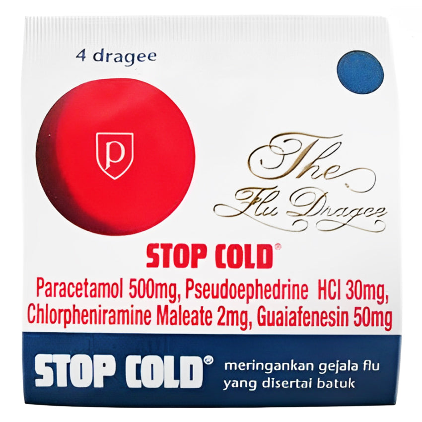 Stop Cold Dragee Obat Flu - 4 Tablet