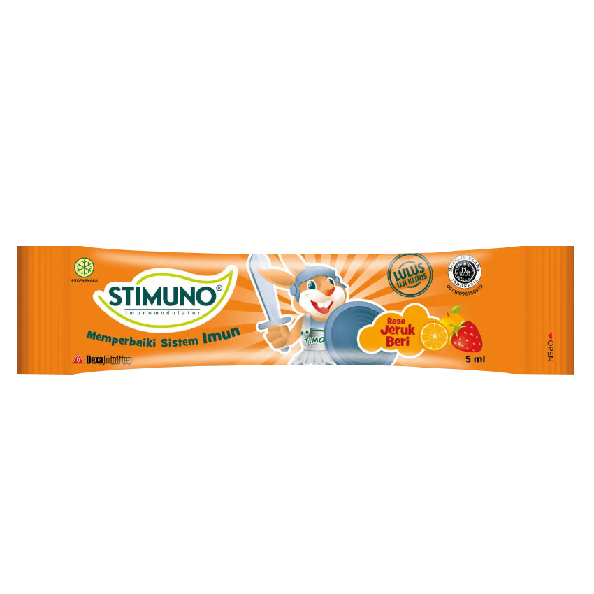 Gambar Stimuno Suplemen Stick Pack Rasa Jeruk - 5 Pcs Jenis Suplemen Anak