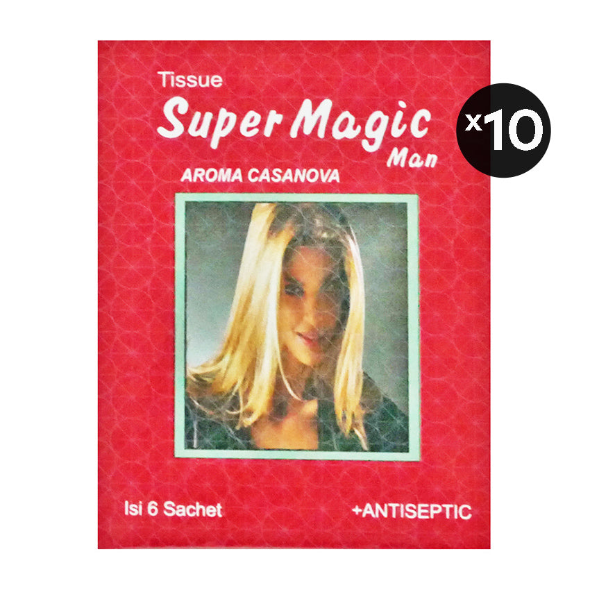 Gambar Super Magic Tissue Aroma Casanova - 10 Pack Jenis Obat Kuat