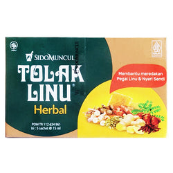 Gambar Tolak Linu Cair Herbal - 5 Sachets Suplemen Kesehatan