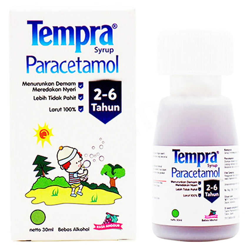Gambar Tempra Obat Demam Anak 2-6 Tahun Rasa Anggur - 30 mL Jenis Obat