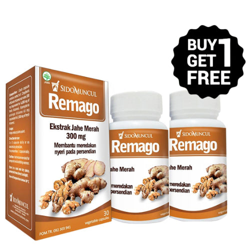 Sidomuncul Remago Obat Rematik & Nyeri Sendi - 30 Tablet - BUY 1 GET 1 FREE