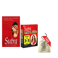 Gambar Sutra Couple Kit : Sutra Merah 24’s + Sutra Tissu 6’s Kondom