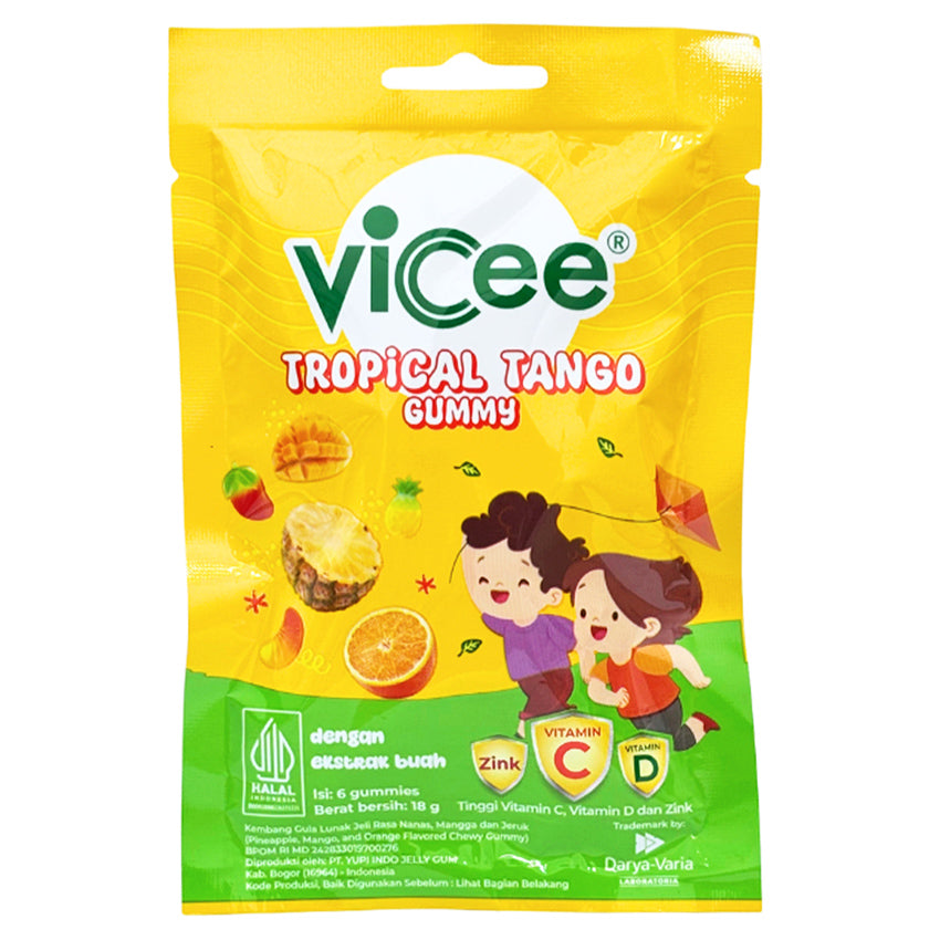 Vicee Tropical Tango Vitamin Gummy untuk Anak - 6 Pcs