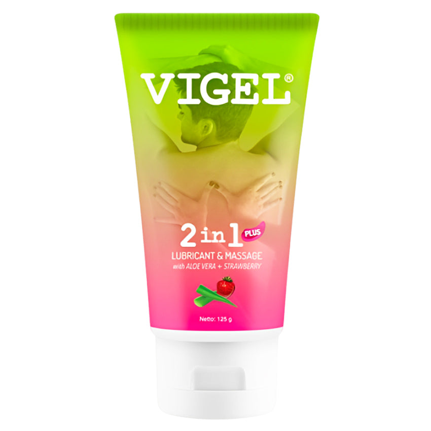 Gambar Vigel Lubricant & Massage 2in1 with Aloe Vera + Strawberry - 125 gr Jenis Lubricant