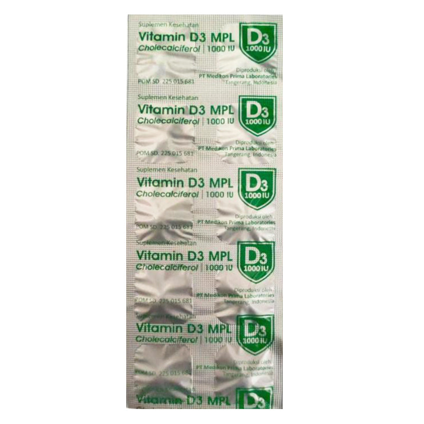 Vitamin D3 MPL 100 IU - 10 Tablet