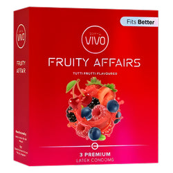 Gambar Vivo Kondom Fruitty Affair - 3 Pcs Kondom
