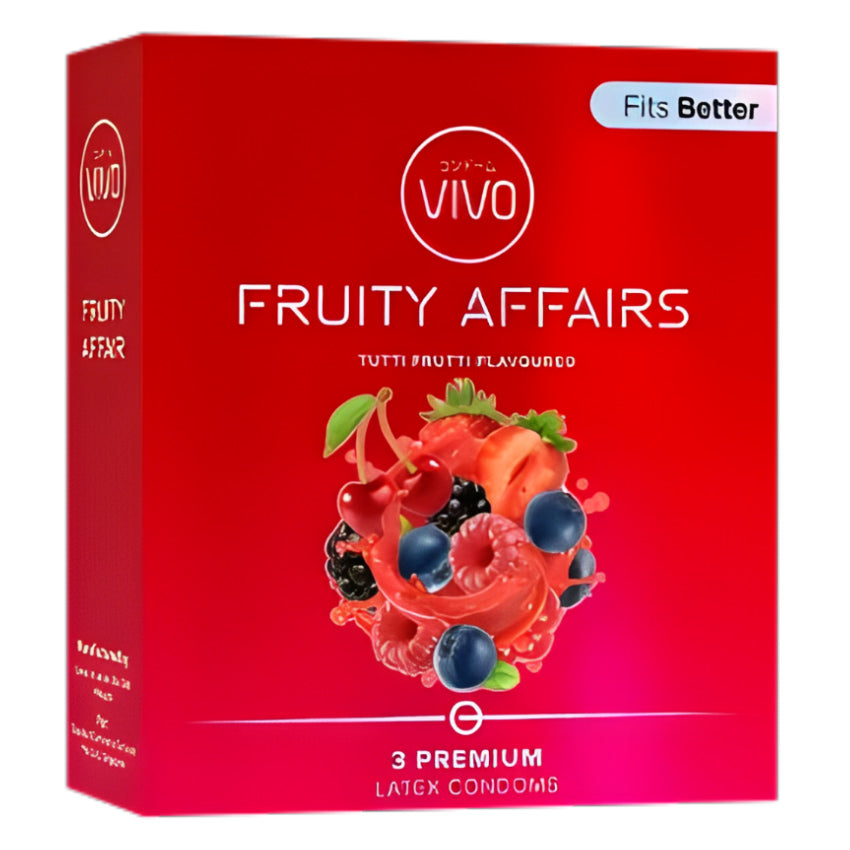 Vivo Kondom Fruitty Affair - 3 Pcs