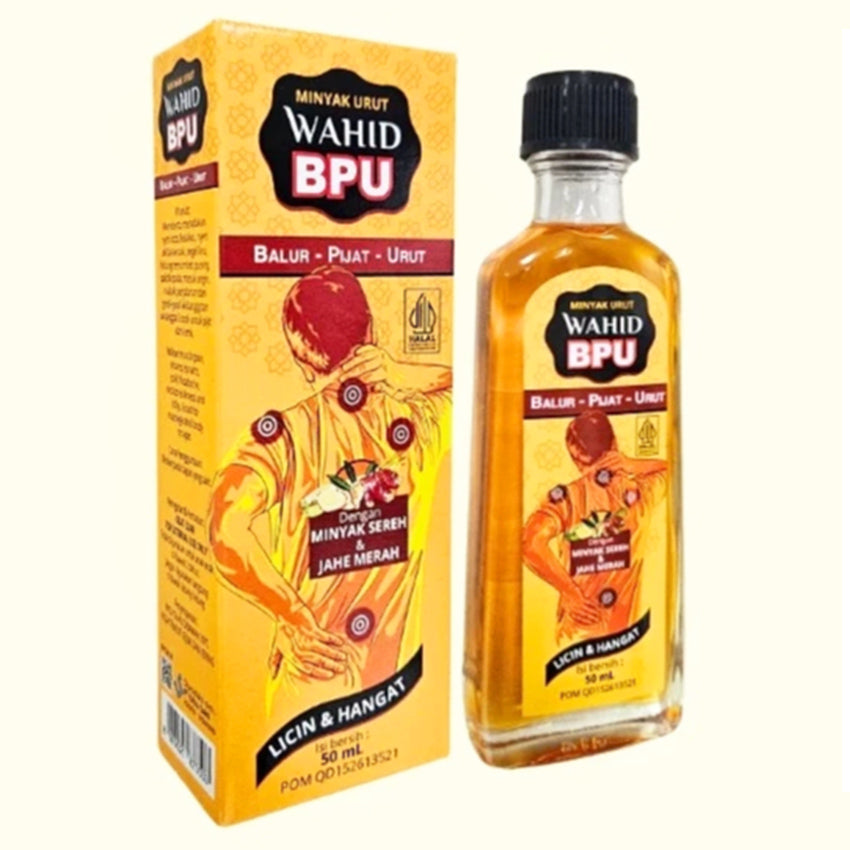 Minyak Urut Wahid BPU Balur Pijat Urut - 50 mL