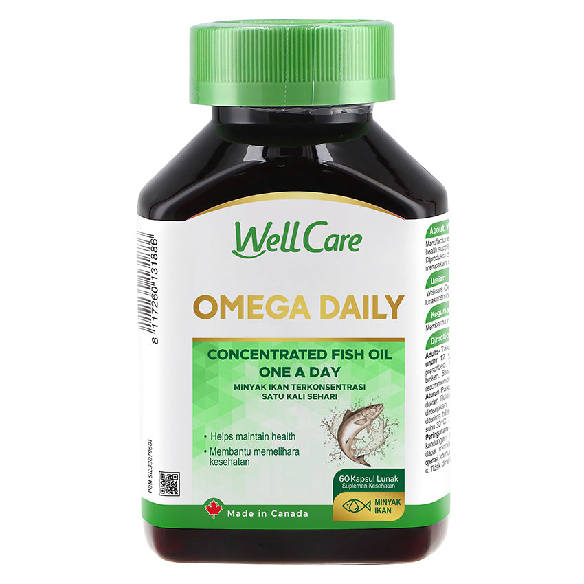 Gambar Wellcare Omega Daily Suplemen Kesehatan - 60 Tablets Jenis Suplemen Kesehatan