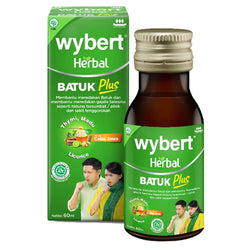 Gambar Wybert Herbal Obat Batuk Plus Sirup - 60 mL Suplemen Kesehatan