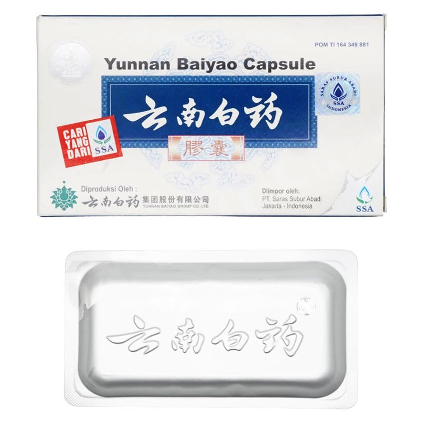 Gambar Yunnan Baiyao Capsules Obat Pendarahan Luar & Dalam - 16 Kapsul Jenis Obat