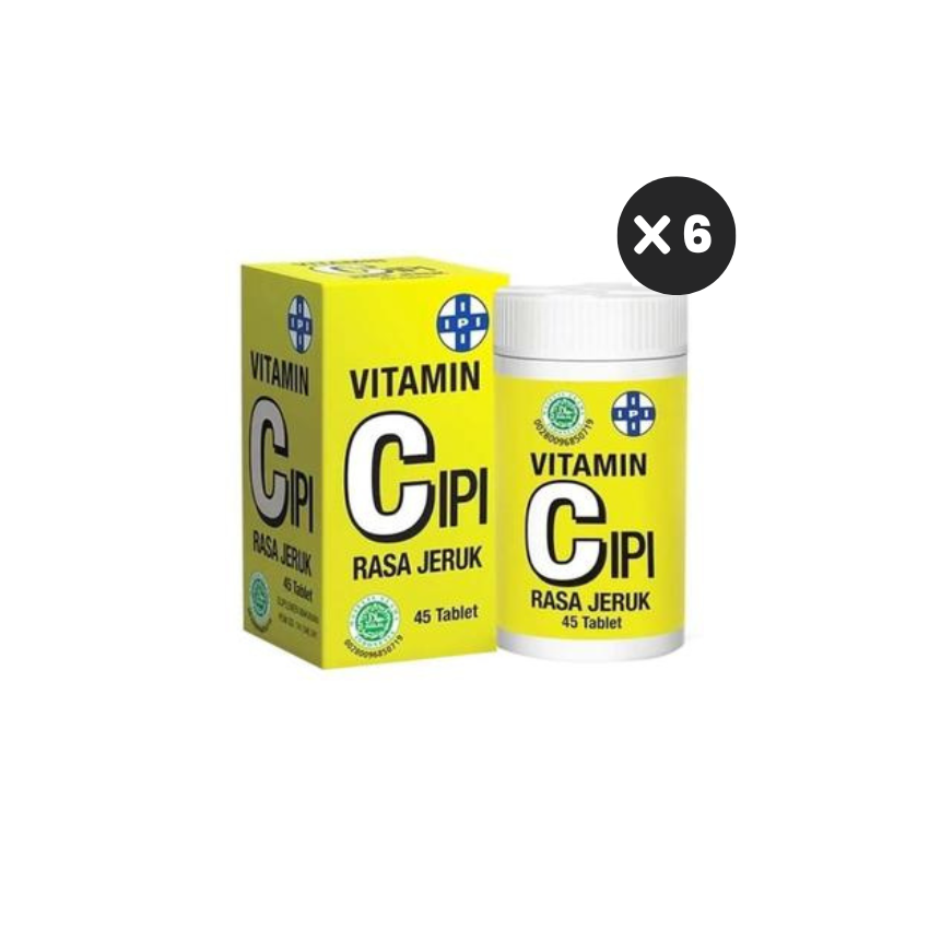 Ipi Vitamin C 45 Tablet (12 Botol) - Suplemen Kesehatan