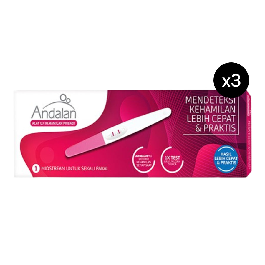 Andalan Pregnancy Test Midstream - 3 Pcs