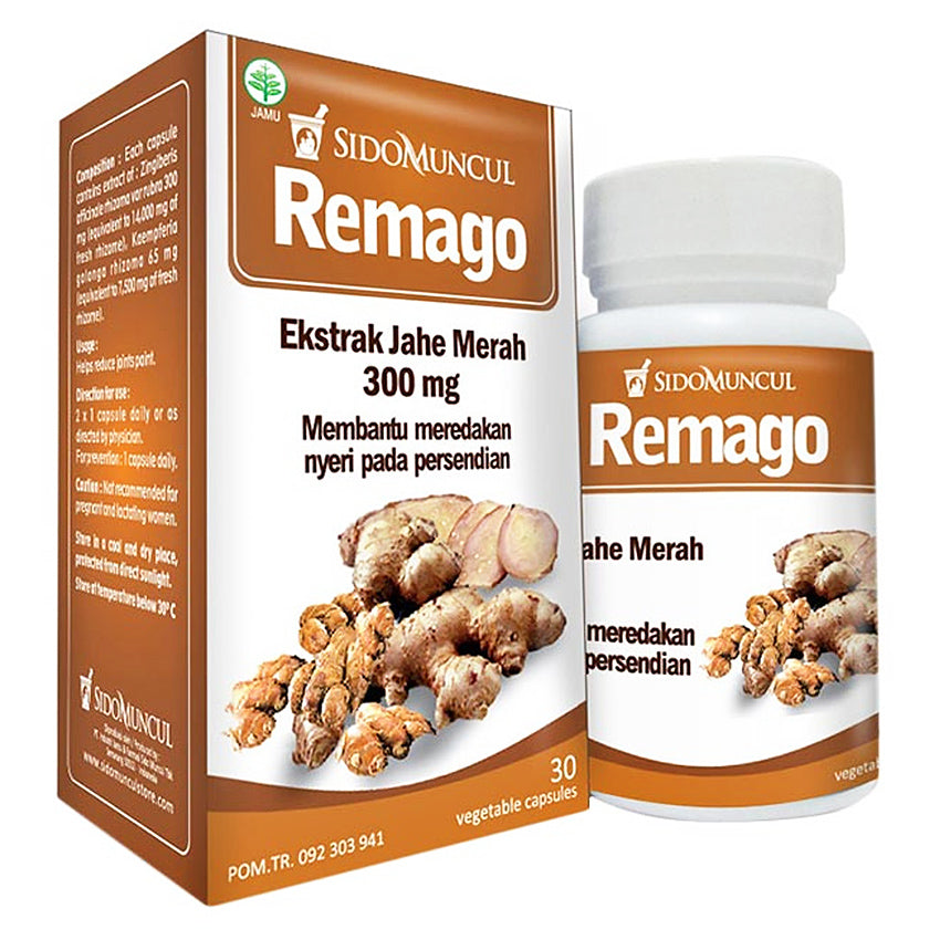 Free Gift - Sidomuncul Remago Obat Rematik & Nyeri Sendi - 30 Tablet [09/24]