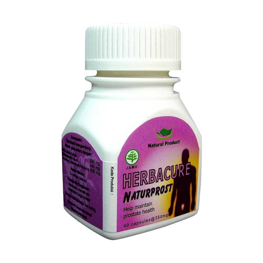 Gambar Herbacure Naturprost - 40 Kapsul Jenis Kesehatan Prostat