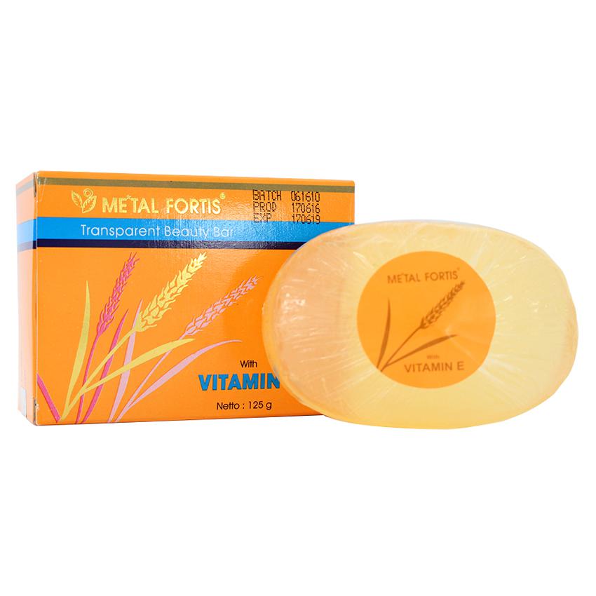 Gambar Metal Fortis Transparent Beauty Bar Vitamin E - 125 gr Jenis Perawatan Tubuh