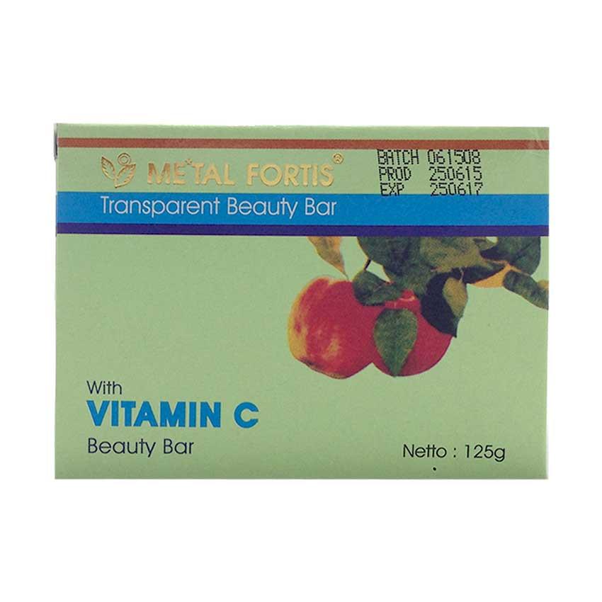 Gambar Metal Fortis Transparent Beauty Bar Vitamin C - 125 gr Jenis Perawatan Tubuh