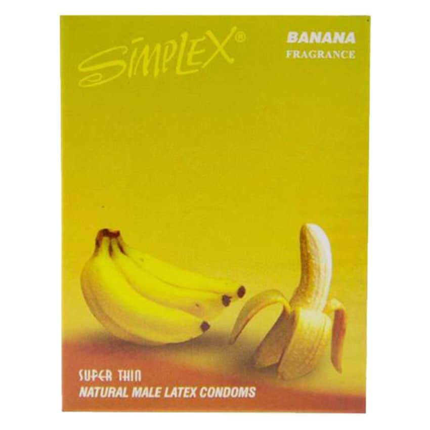 Gambar Simplex Kondom Fragrance Banana - 3 Pcs Jenis Kondom