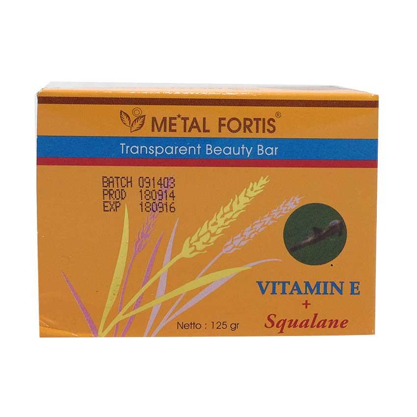 Gambar Metal Fortis Transparent Beauty Bar Vitamin E with Squalene - 125 gr Jenis Perawatan Tubuh