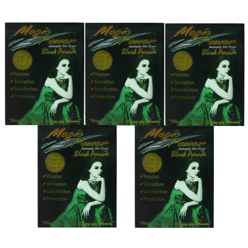 Gambar Magic Power Tissue Black Parade - 5 Pack Jenis Obat Kuat