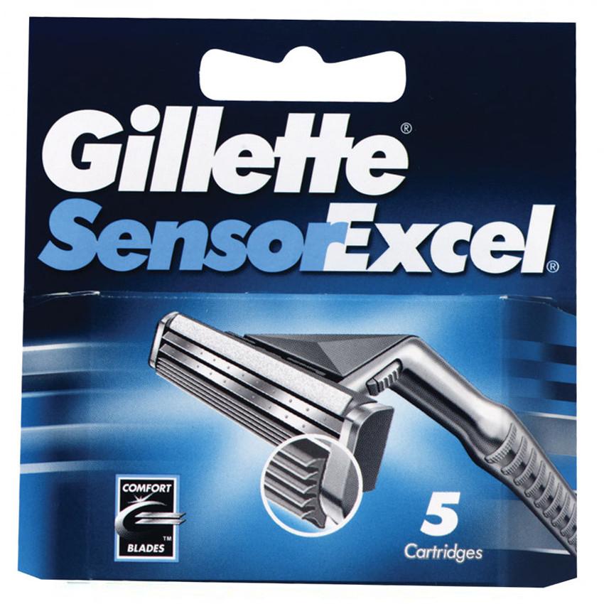Gambar Gillette Sensor Excel - 5 Cartridges Jenis Peralatan Cukur