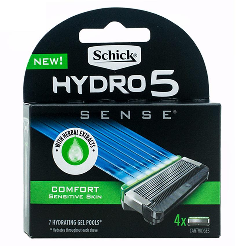 Gambar Schick Hydro 5 Sense Comfort Refill - 4 Cartridges Jenis Peralatan Cukur