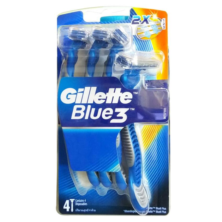 Gambar Gillette Blue III - 4 Razors Jenis Peralatan Cukur