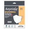 Anytime Duckbill Protective Mask 4 Ply Earloop Regular White - 7 Pcs