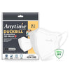 Anytime Duckbill Protective Mask 4 Ply Earloop for Kids White - 7 Pcs