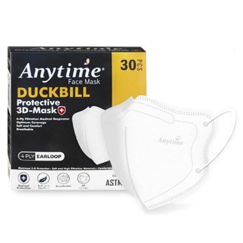 Gambar Anytime Duckbill Protective Mask 4 Ply Earloop Size Regular - 30 Pcs Jenis Masker Kesehatan