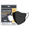 Anytime Duckbill Protective Mask 4 Ply Earloop for Kids Black - 7 Pcs