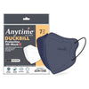 Anytime Duckbill Protective Mask 4 Ply Earloop Regular Navy - 7 Pcs